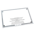 Waterdale Collection: Lucite Chanukah Menorah Tray - Silver Border