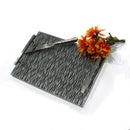 Waterdale Collection: Lucite Challah Board - Silver & Black