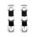 Waterdale Collection: Crystal Candlestick - Cube