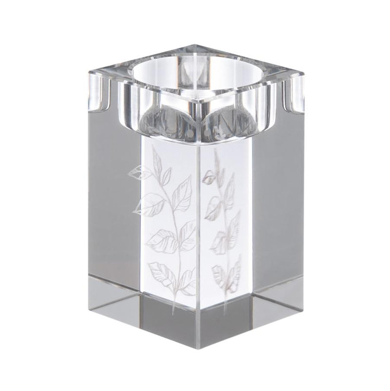Waterdale Collection: Engraved Crystal Tea Light Holders