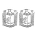Waterdale Collection: Painted Crystal Tea Light Holders