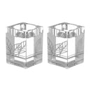 Waterdale Collection: Painted Crystal Tea Light Holders