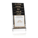 Waterdale Collection: Lucite Shabbos Card Set - Onyx
