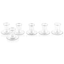 Waterdale Collection: Glass Cups And Saucers - Classic (Set of 6)
