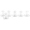 Waterdale Collection: Glass Cups And Saucers - Classic (Set of 6)