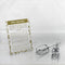 Waterdale Collection: Lucite Hafrashas Challah Stand With Nekudos - Gold