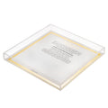 Waterdale Collection: Lucite Havdalah Plate - Traditional