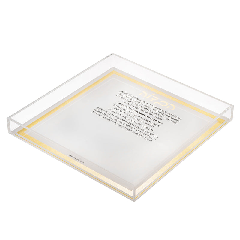 Waterdale Collection: Lucite Havdalah Plate - Traditional