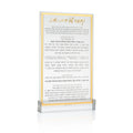 Waterdale Collection: Lucite Classic Kiddush Yom Tov Card