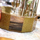 Waterdale Collection: Lucite Matzah Box Hexagon Glitter