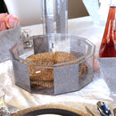 Waterdale Collection: Lucite Matzah Box Hexagon Glitter