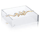 Waterdale Collection: Lucite Shabbos Napkin Holder