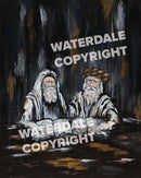 Waterdale Collection: Lucite Pesach Krias Yam Suf Haggadah Painted By Shira Licht