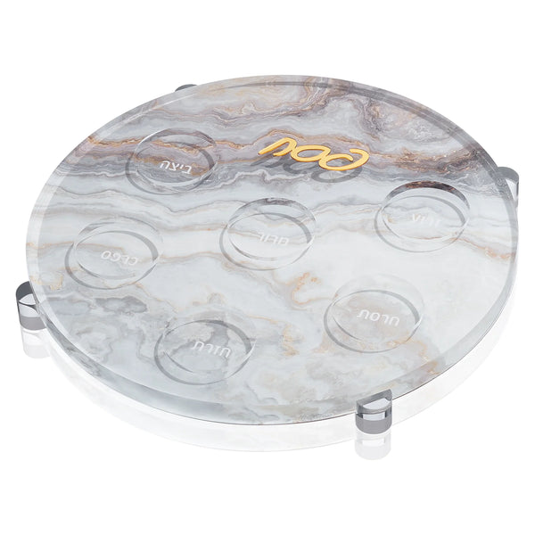 Waterdale Collection: Lucite Seder Plate - Agate