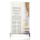 Waterdale Collection: Lucite Chanukah Brachos Card Painted By Judy