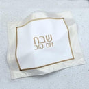 Waterdale Collection: Challah Cover Faux Leather Circle Border