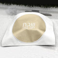 Waterdale Collection: Faux Leather Challah Cover Circle Design