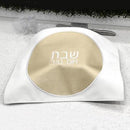 Waterdale Collection: Faux Leather Challah Cover Circle Design