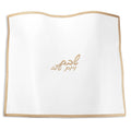 Waterdale Collection: Faux Leather Challah Cover Embroidered Edge