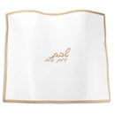 Waterdale Collection: Faux Leather Challah Cover Embroidered Edge