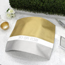 Waterdale Collection: Faux Leather Challah Cover Horizontal Tricolor Design