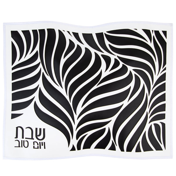 Waterdale Collection: Faux Leather Leaf Challah Cover Laser Cut