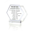 Waterdale Collection: Lucite Simanim Cards Hexagon