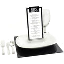 Waterdale Collection: Lucite Simanim Cards Traditional - Black