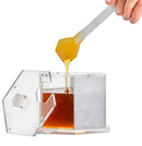 Waterdale Collection: Lucite Rosh Hashanah Honey Dish Hexagon - Marble