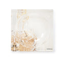 Waterdale Collection: Lucite Gold Honey Dish With Cover & Metal Spoon Painted By Zelda