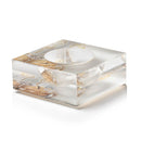 Waterdale Collection: Lucite Gold Honey Dish Painted By Zelda