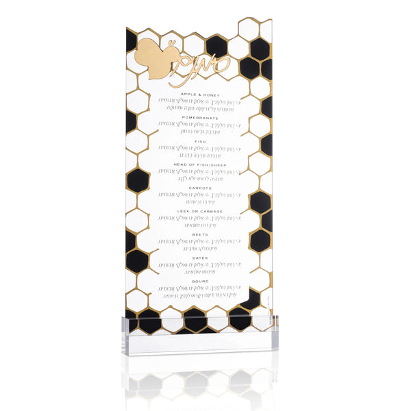 Waterdale Collection: Lucite Simanim Card - Onyx