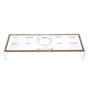 Waterdale Collection: Lucite Raised Rosh Hashanah Simanim Tray (Set of 4)