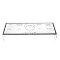 Waterdale Collection: Lucite Raised Rosh Hashanah Simanim Tray (Set of 4)