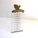 Waterdale Collection: Lucite Tabletop Rosh Hashanah Card - Clear