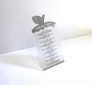 Waterdale Collection: Lucite Tabletop Rosh Hashanah Card - Frosted