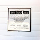 Waterdale Collection: Lucite Sukkah Decoration Al Hamichya - Black