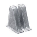 Waterdale Collection: Lucite Salt Shakers Triangle Glitter