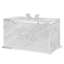 Waterdale Collection: Lucite Esrog Box - Marble