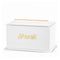 Waterdale Collection: Lucite Esrog Box - White And Gold