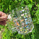 Waterdale Collection: Lucite Wash Cup Butterfly Hexagon