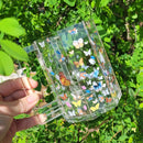 Waterdale Collection: Lucite Wash Cup Butterfly Hexagon