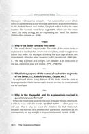 The Questions Asked Haggadah (Revised and Expanded)