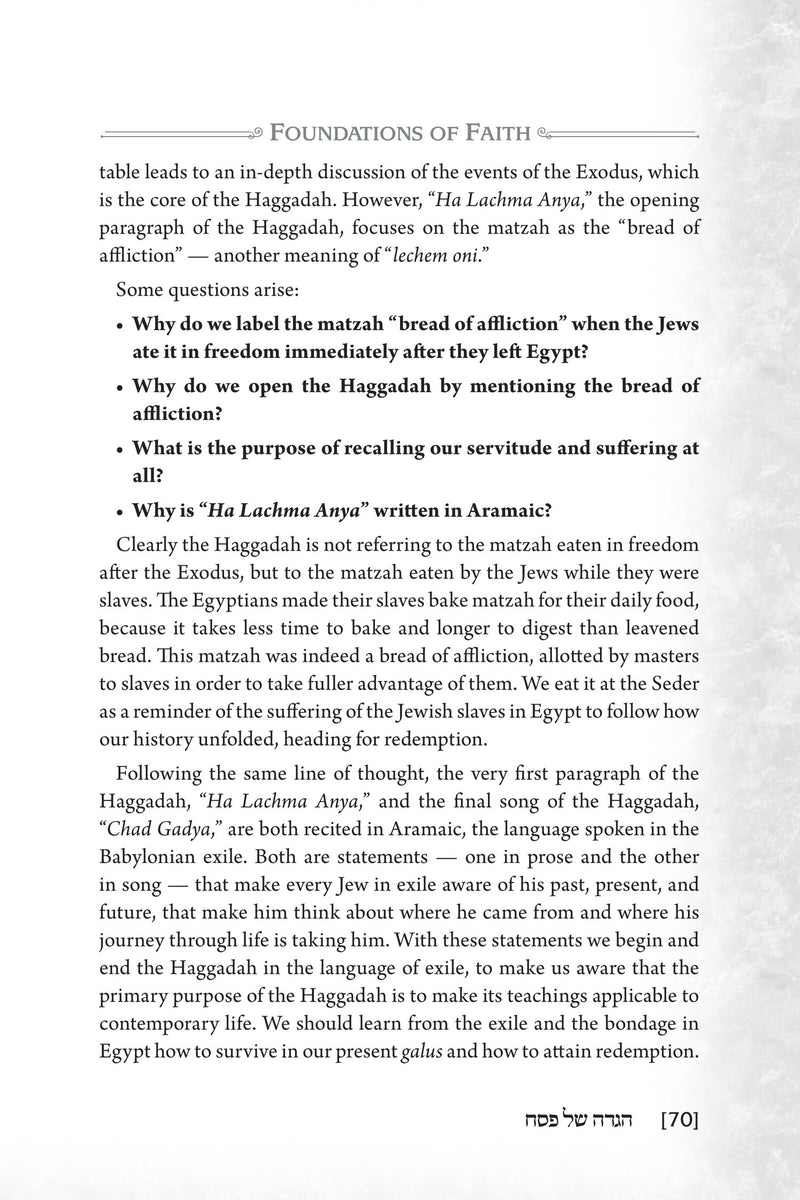 Foundations of Faith Haggadah