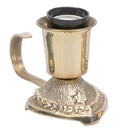 Yahrtzeit Candlestick: Gold Plated