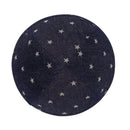 iKippah - Black Denim With Silver Stars Yarmulka