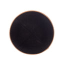 iKippah - Black Linen With Dark Camel Rim Yarmulka