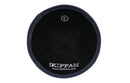 iKippah - Black Linen Grey Rim Yarmulka