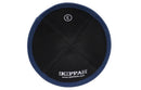 iKippah - Black Linen Navy Rim Yarmulka