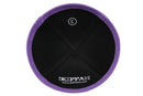 iKippah - Black Linen Purple Rim Yarmulka